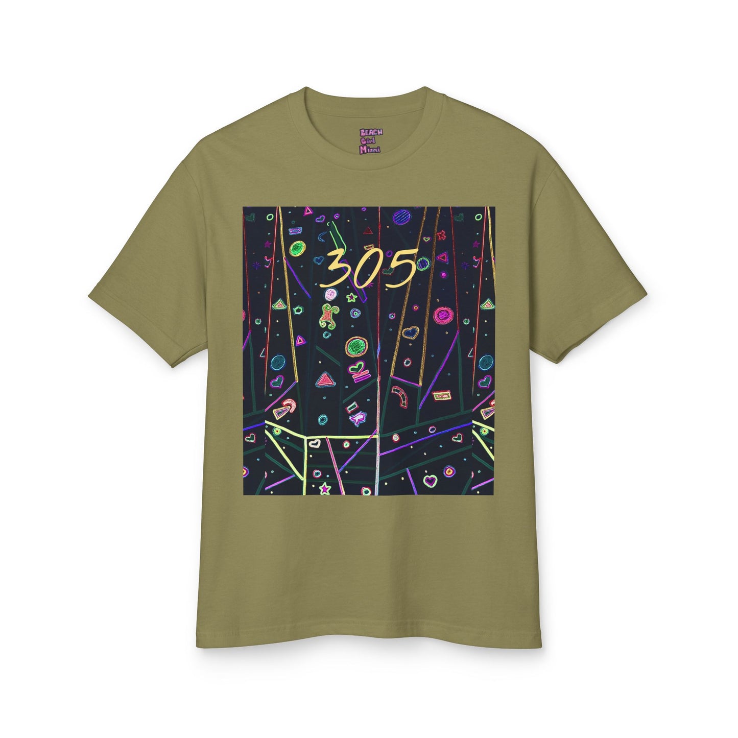 Beach Girl Miami's - 305 Neon Vibes Tee