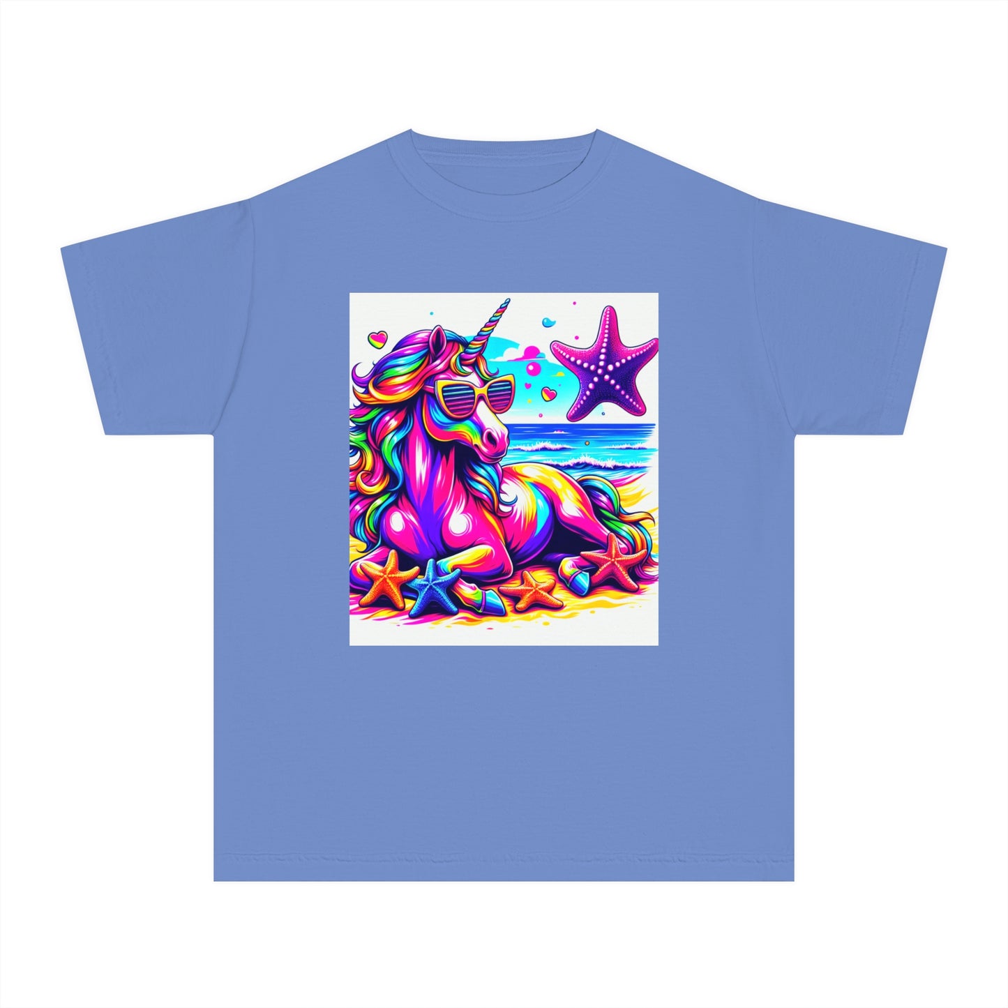 Beach Girl Miami's Unicorn Starfish Youth Midweight Tee