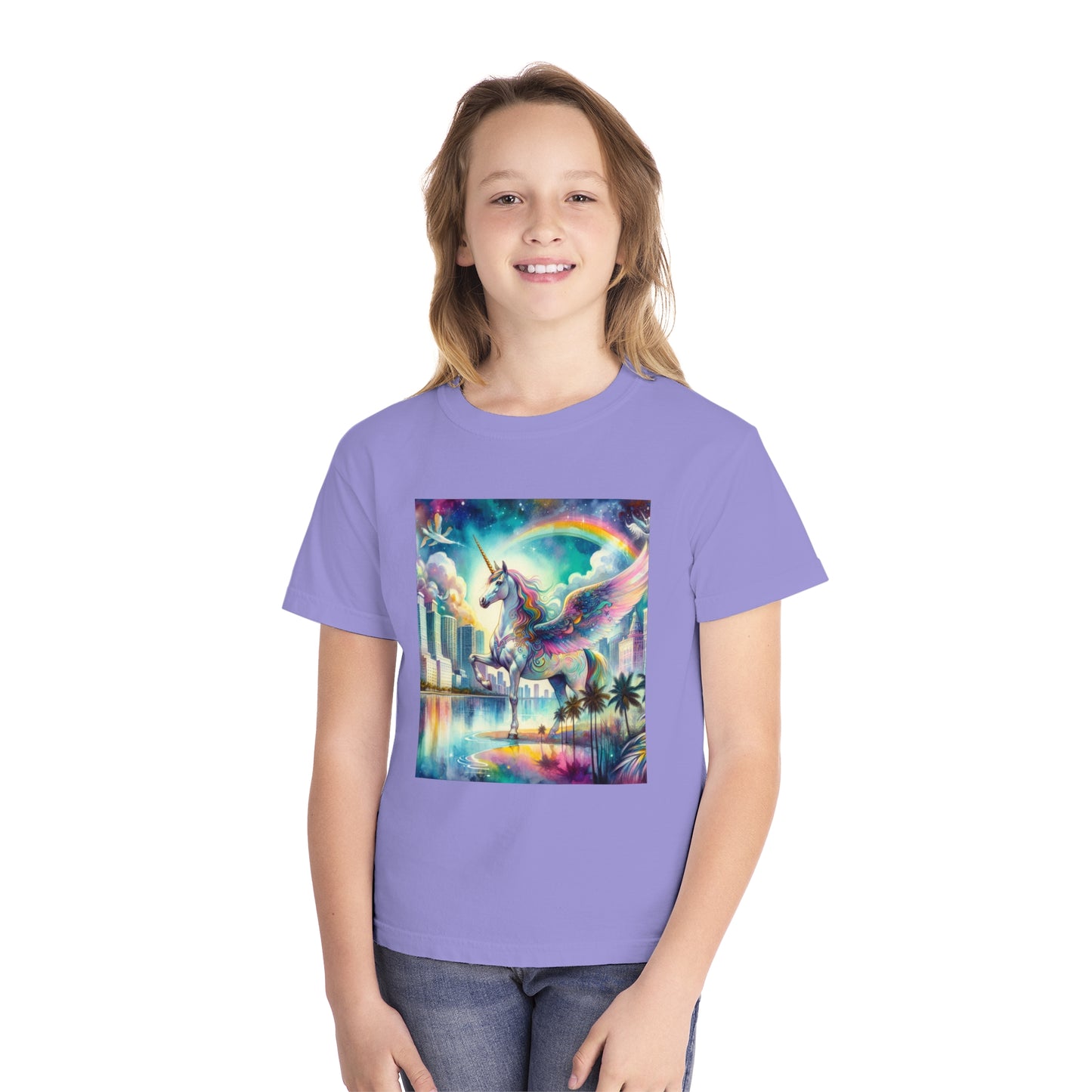 Beach Girl Miami's Pegasus Youth Midweight Tee