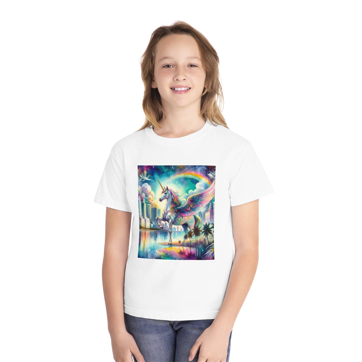 Beach Girl Miami's Pegasus Youth Midweight Tee