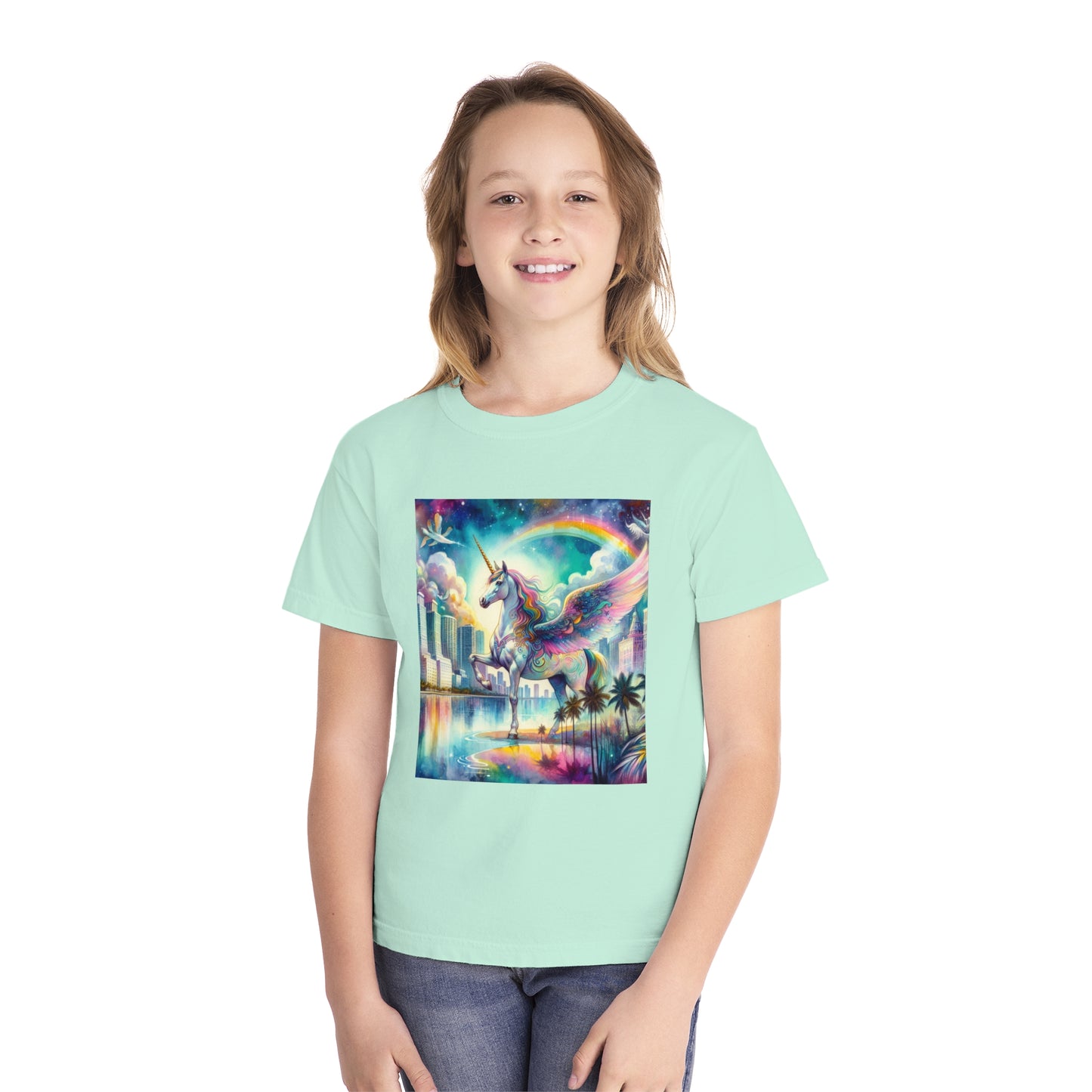 Beach Girl Miami's Pegasus Youth Midweight Tee