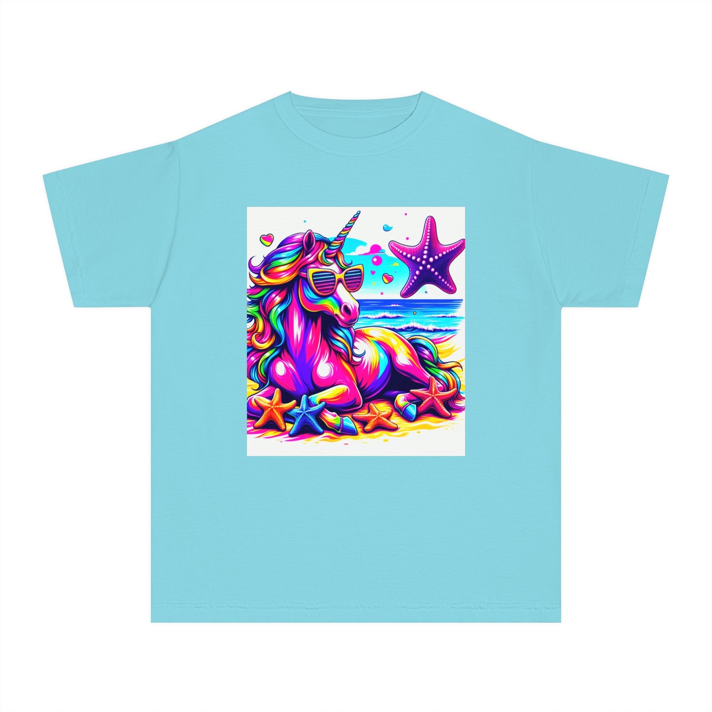 Beach Girl Miami's Unicorn Starfish Youth Midweight Tee