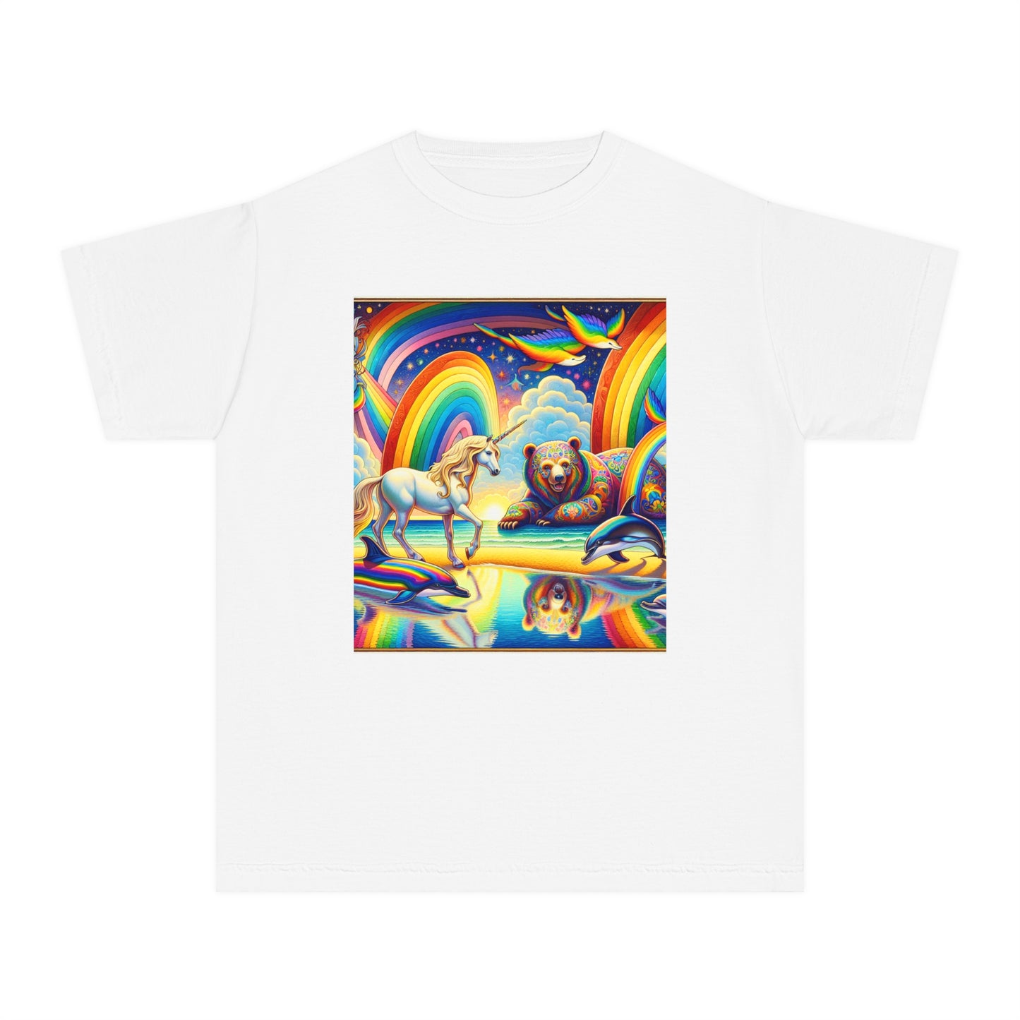 Beach Girl Miami's Multiverse Unicorn Youth Midweight Tee