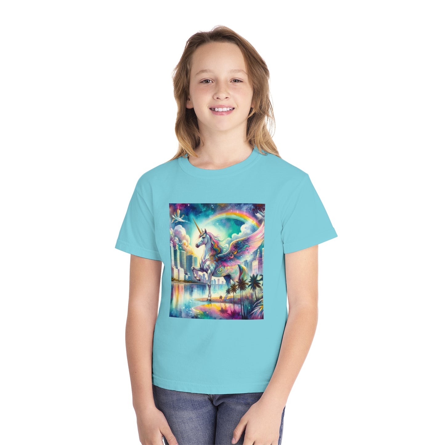 Beach Girl Miami's Pegasus Youth Midweight Tee