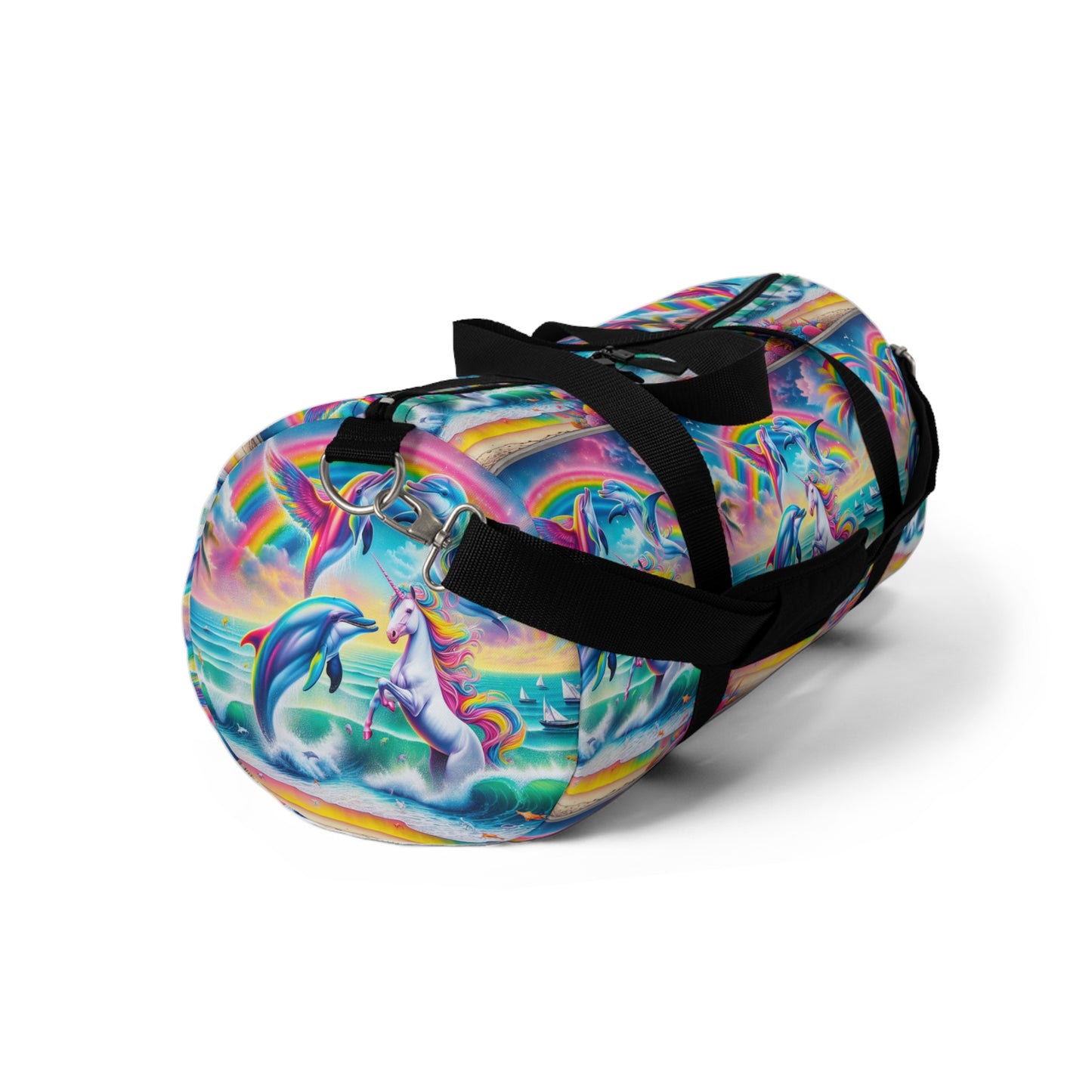 Beach Girl Miami's Unicorn Dolphin Duffel Bag