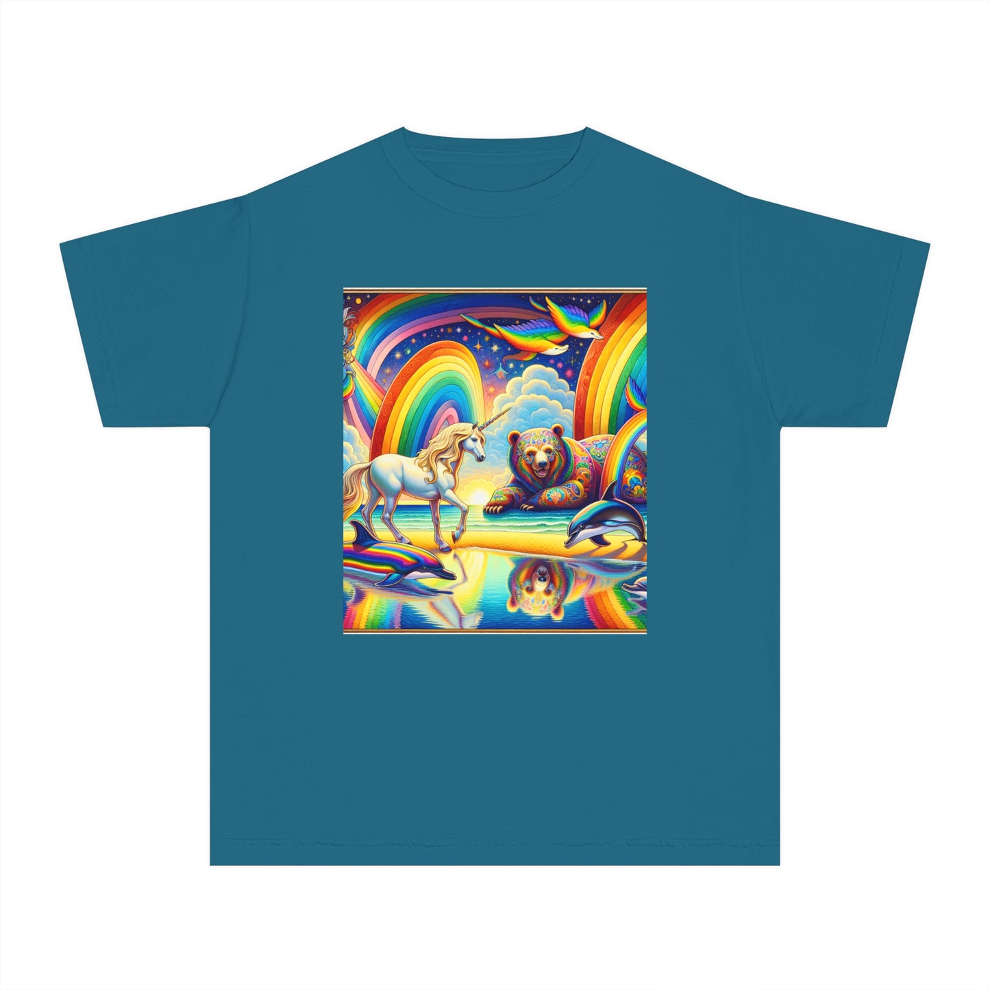 Beach Girl Miami's Multiverse Unicorn Youth Midweight Tee