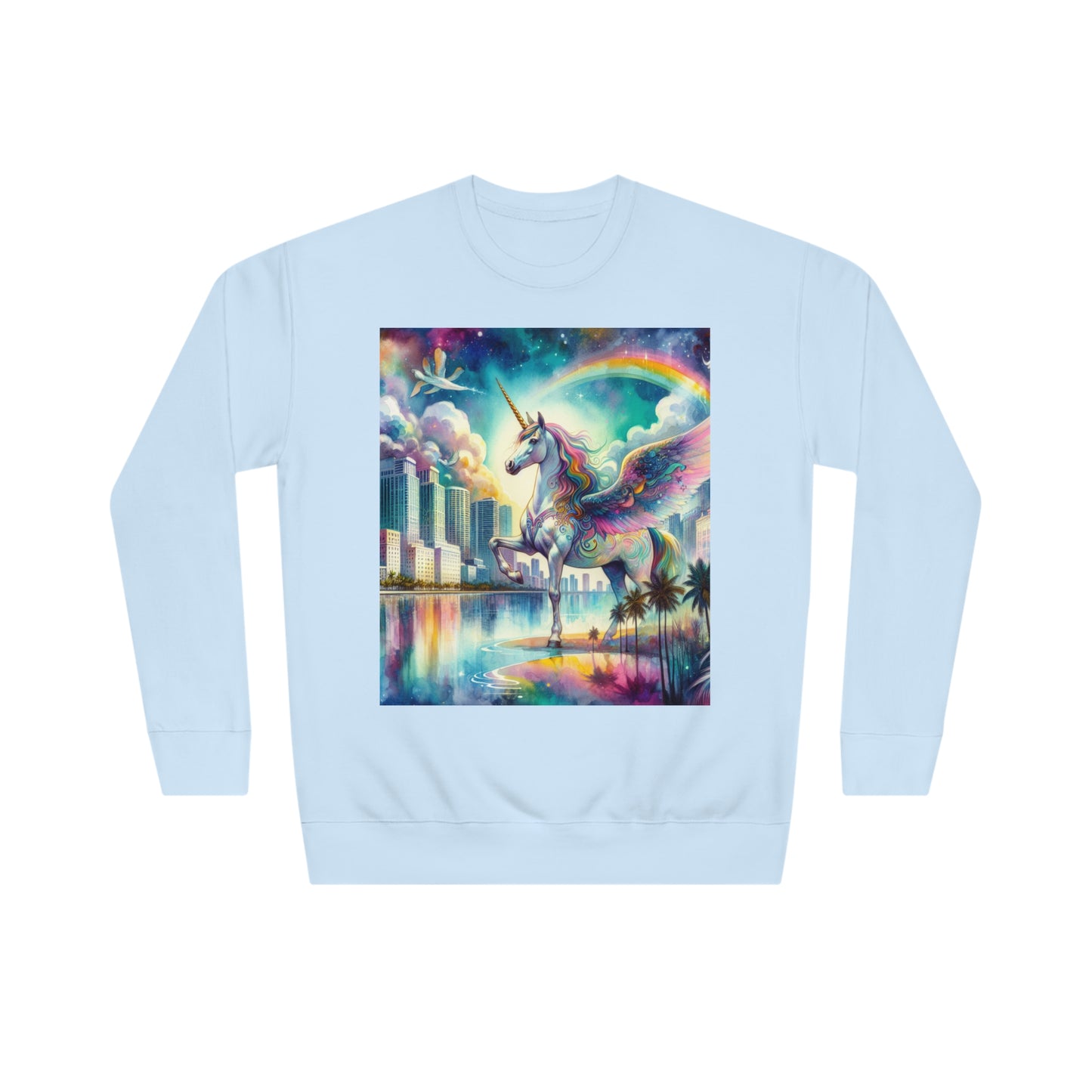 Beach Girl Miami Pegasus Unisex Crew Sweatshirt