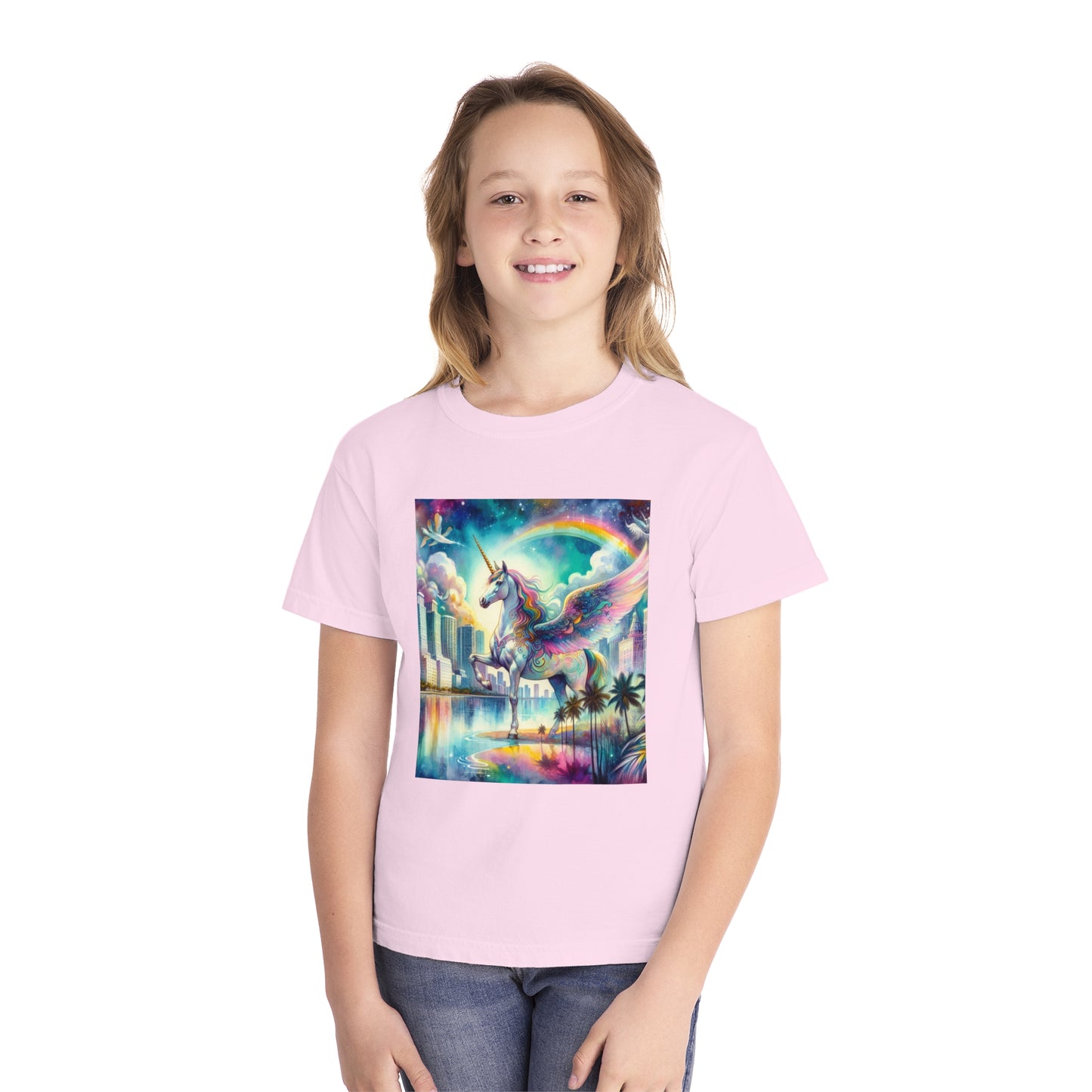 Beach Girl Miami's Pegasus Youth Midweight Tee