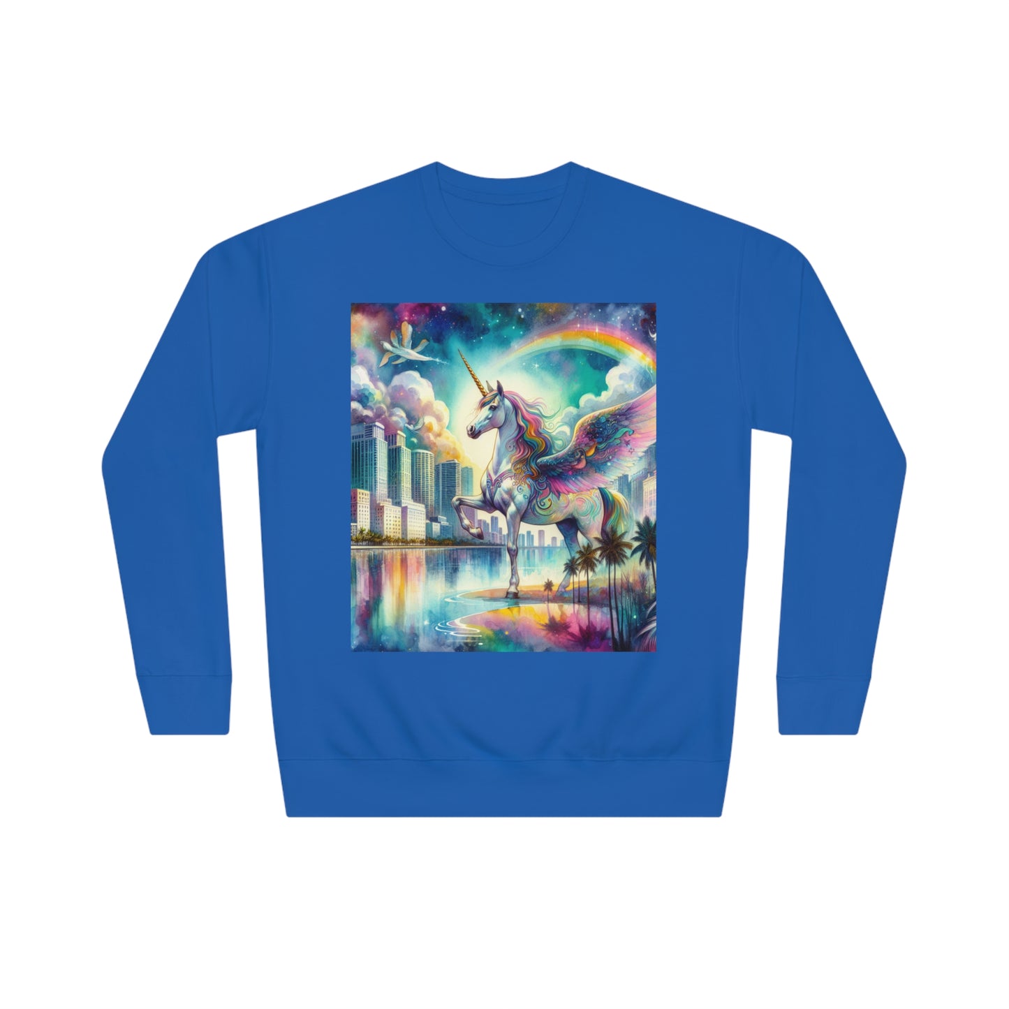 Beach Girl Miami Pegasus Unisex Crew Sweatshirt