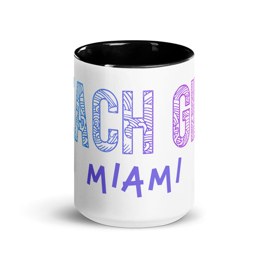 Beach Girl Miami Mug with Color Inside